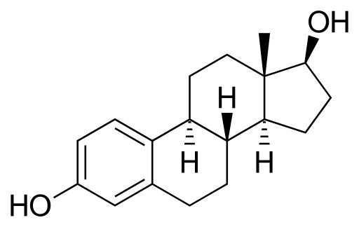 Illustration of the Estradiol molecule