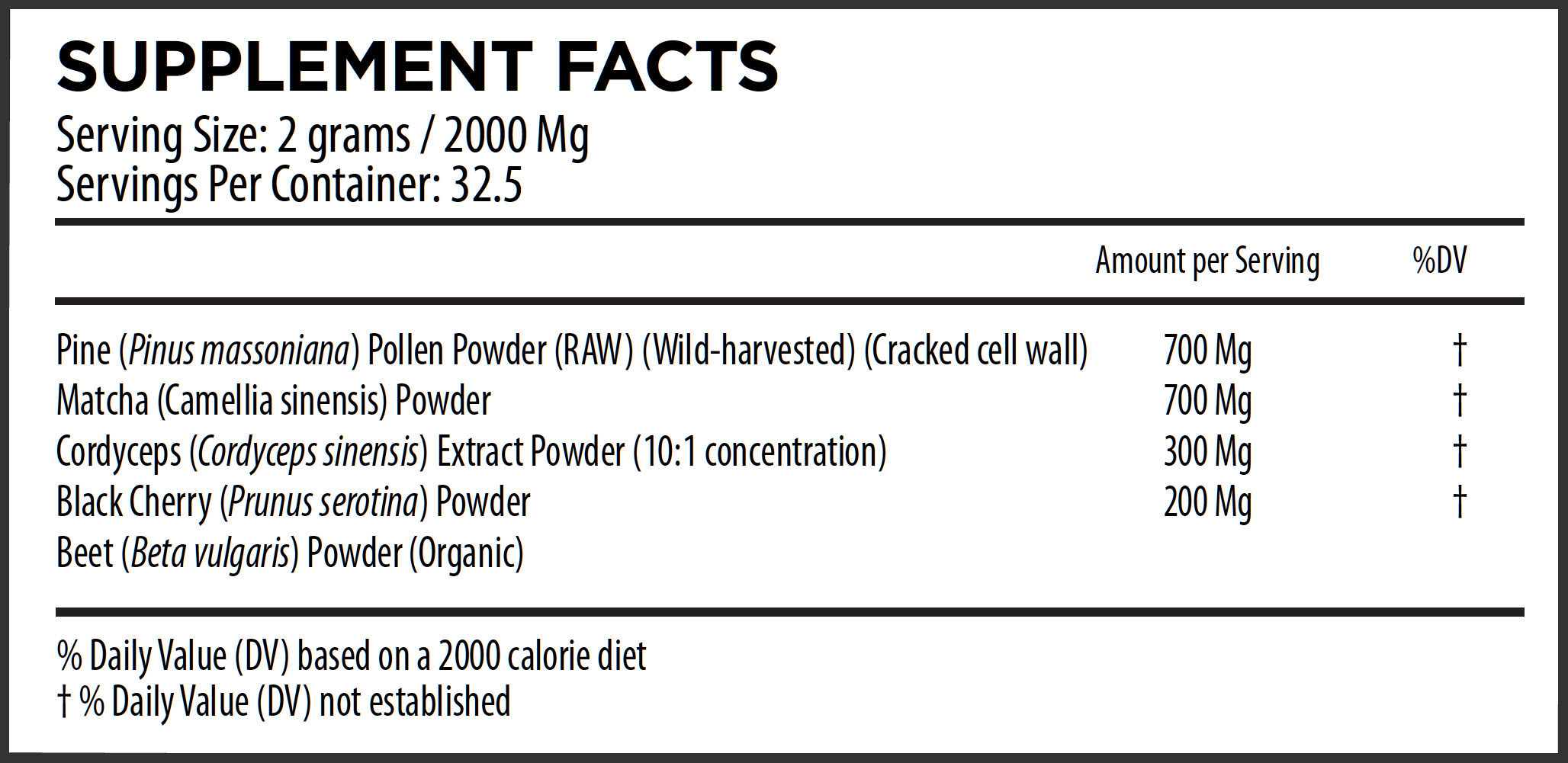 wake up supplement fact